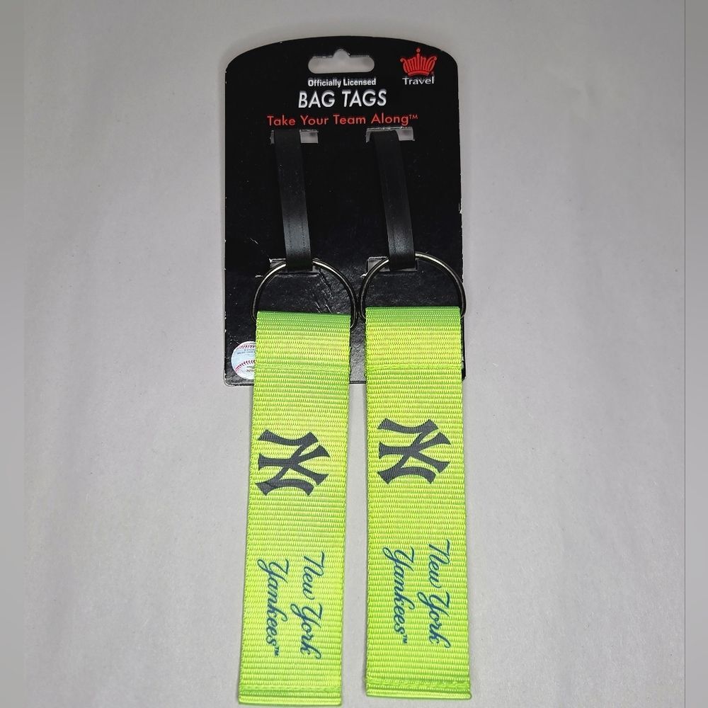 NWT Neon New York Yankees Luggage Tags